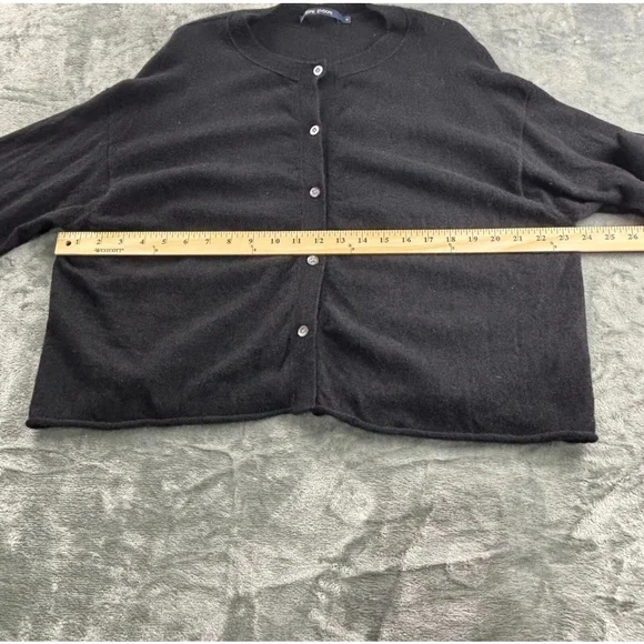 Sofie D’Hoore Cardigan W M 100% Cashmere Minimalist Quiet Luxury Soft Black Luxe - Picture 10 of 14